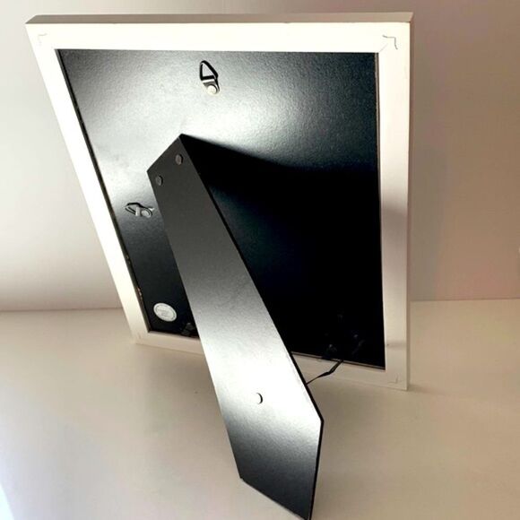 WHALE Wall Art in Navy/White & Pink with White Framed Mirror - NWOT - Picture 5 of 5